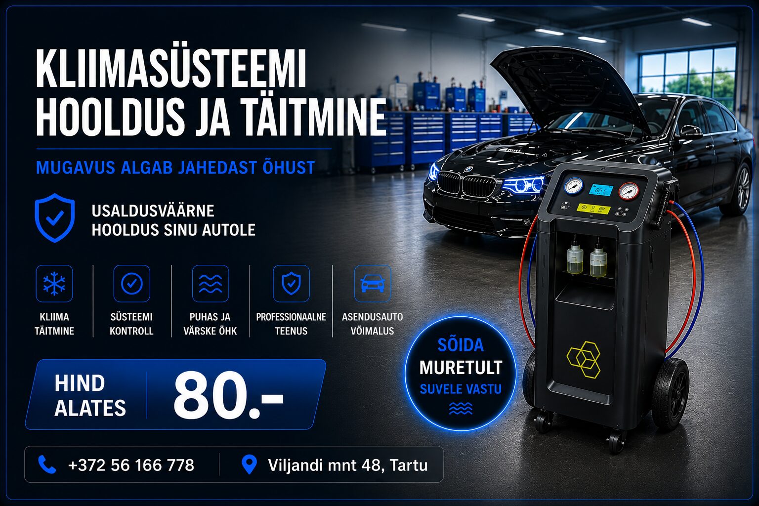 Regulaarne kliimahooldus aitab tagada tõhusa jahutuse, puhta õhu ning pikendab kliimasüsteemi eluiga. Hooldamata süsteem võib põhjustada ebameeldivat lõhna, nõr